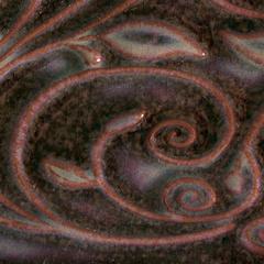 Amaco Color Opalescent Glaze Light Mottled Burgundy Amaco Color Opalescent Glaze Mottled Burgundy