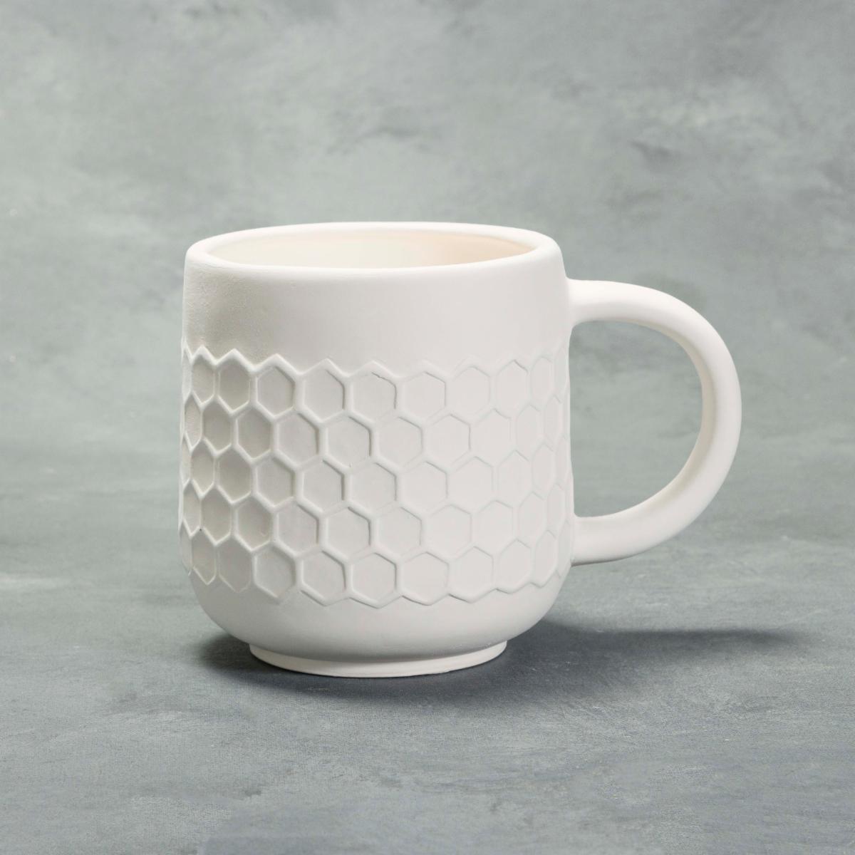 Mayco Stoneware Bisque - Honeycomb Mug Mug